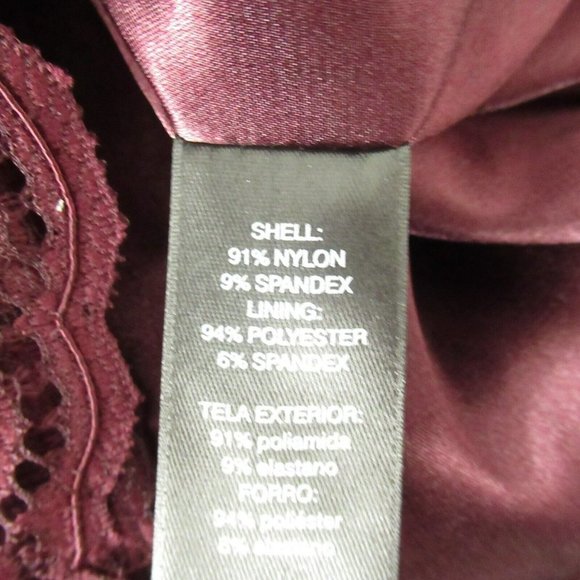 White House Black Market Dress 0 Purple Lace Ruffle - Picture 6 of 6